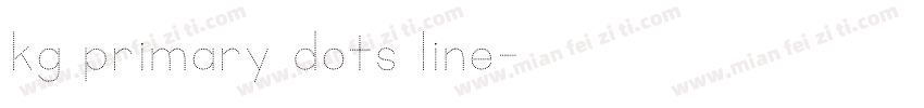 kg primary dots line字体转换